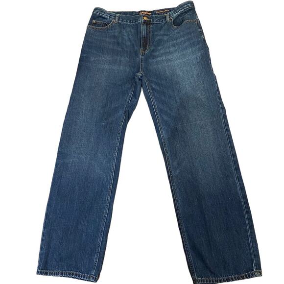 Lands End Boys 20Husky Adjustable Waist Jeans in a Medium Wash 36 x 30 - Picture 1 of 10